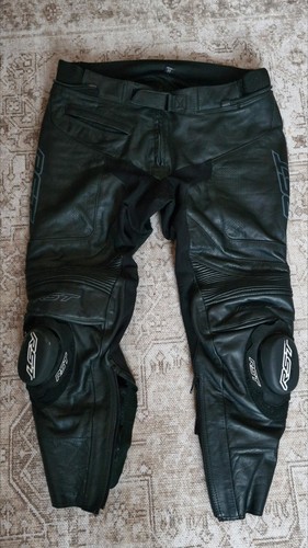 Rst mens black leather - s1,