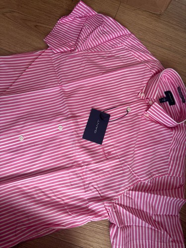 Gant short sleeve shirt pink - short,