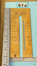 Stick barometer brass name - stick,
