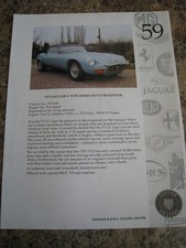 1973 JAGUAR E TYPE SERIES II V12 ROADSTER CHASSIS 1S73194 ADVERT A4 FILE 48
