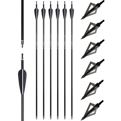 12pcs aluminum arrows - 6/12pcs,