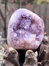 Pink Amethyst Double Druzy