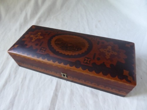Antique mauchline ware trinket - antique,