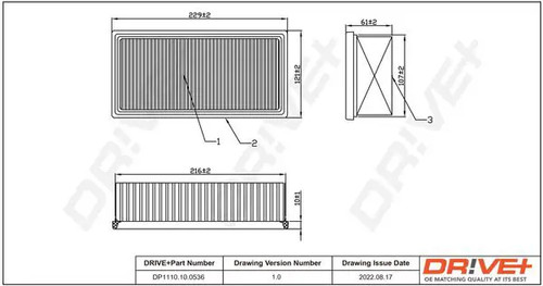 Air filter - filter, insert
