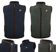 Hazy Blue Kids Angus Pheasant Bodywarmer Boys Girls Gilet Vest Country Fleece