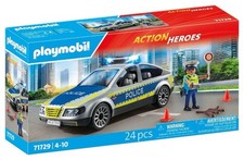 Playmobil 71729 Action Heroes Police Patrol Car with Light and Sounds Playset