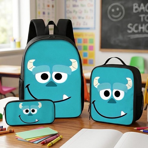 Monster school backpack set - monster,