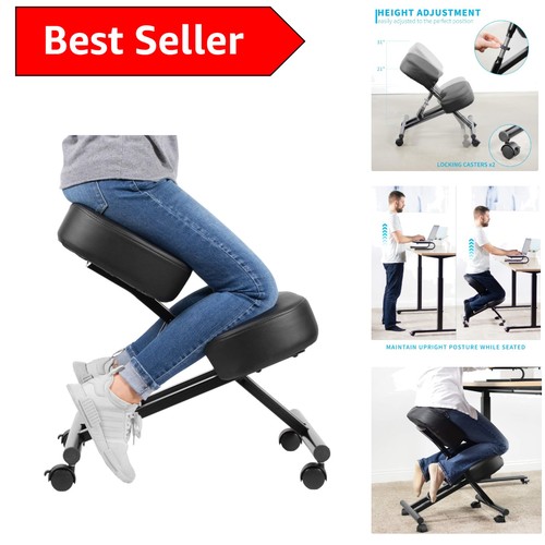 Ergonomic kneeling chair with - kneeling,
