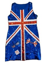 Union Jack Sequin Dress Ladies