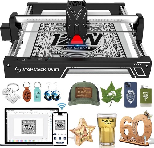 Atomstack swift 12w laser - atomstack,