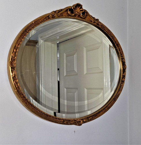 Vintage baroque gold gilt oval - vintage,