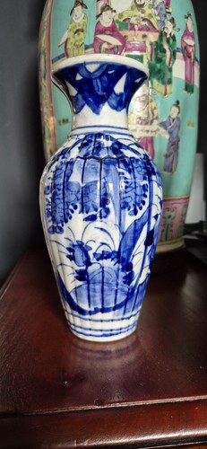 19th japanese blue - and, white