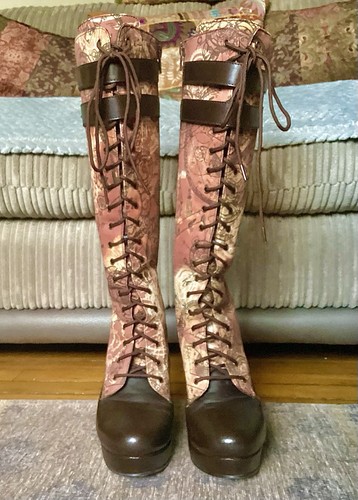 Vintage goth knee - vintage, high