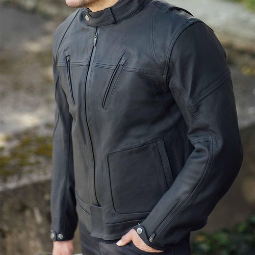 Mens black genuine lambskin - black,
