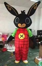 Black rabbit Mascot Costume Cosplay Party Dress Clothing Halloween Adults