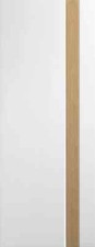 Praiano White FD30 Fire Rated Internal Door with Oak Insert