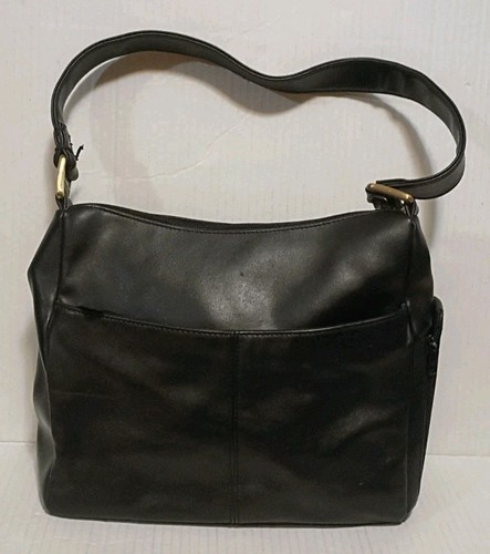 Vintage 90s black soft leather - 90s,