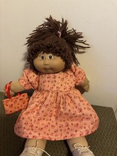 DOLLS CLOTHES Compatible 18” Vintage CABBAGE PATCH DOLL  DRESS, Bag ,knickers