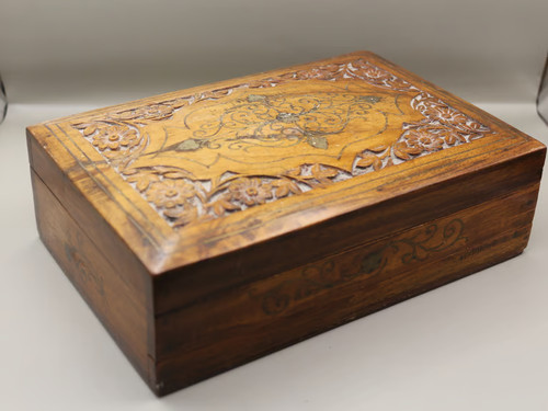 Very old hand carved wooden - very,