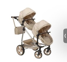 Celuna Total Twin Pram Stone