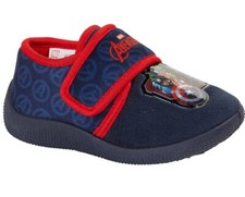 Boys Slippers Marvel Touch Strap Kids Toddlers Avengers Booties Fleece Shoes