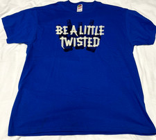 Rare Vintage Old - New Stock -Be A Little Twisted Tea Promo Tee Y2K Size XL