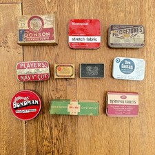 Vintage Empty Tins Boxes