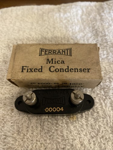 Ferranti mica fixed condenser - ferranti,