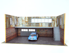 1/43 Scale Two-Story Brick &
