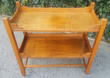 Golden Oak heals style tea trolley