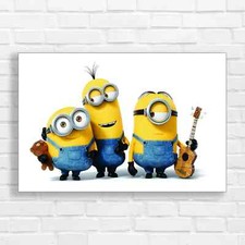 Minion Trio Playful Cartoon