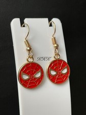 Spider-Man Earrings Spiderman Comic Anime Gaming Con Jewellery Costume Dress Up