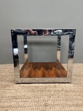 Fabulous Vintage Merrow Associates Rosewood, Chrome And Glass Top Coffee Table