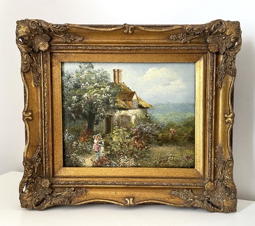 Antique original oil painting - oil,
