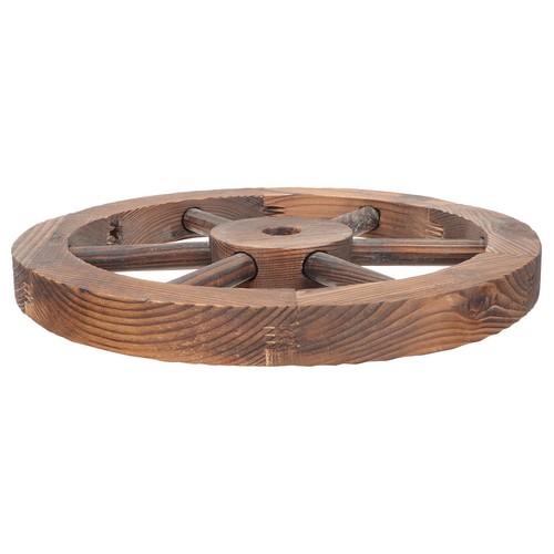 Wall sculptures wood wheel - wood,