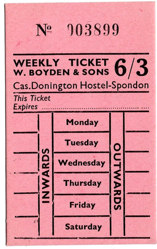 Bus ticket boyden - boyden,, castle