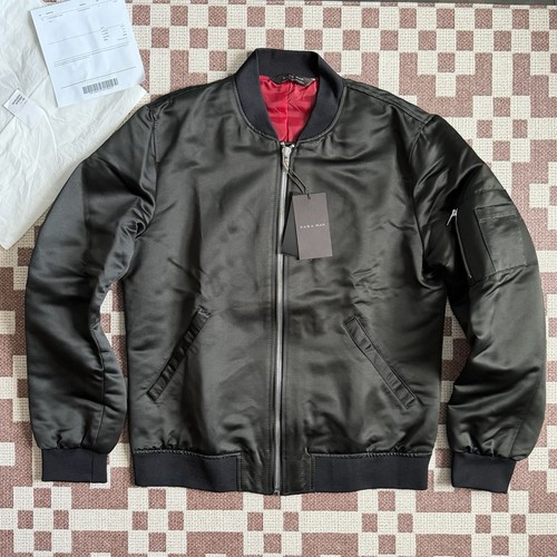 Zara man sateen bomber - sateen,