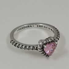 pandora elevated pink heart ring S925 Sterling Silver 50/52/54/56/58