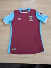 2016/2017 West Ham United Home Football Kit Age 9-10 Yr (MB) Hammers Noble #16