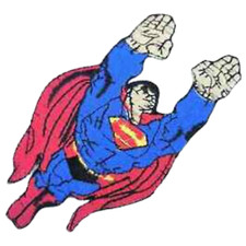 Flying Superman badge clothing