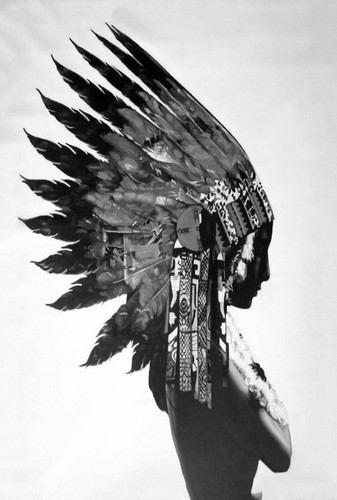 Native indian girl - indian, bonnet