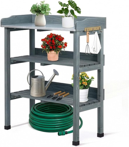 Garden potting bench table - garden,