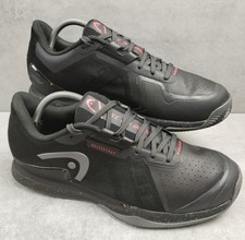 Men's Head Sprint Pro 3.5 Tennis Court Shoes Size Uk 8.5 Black Free P&P VGC