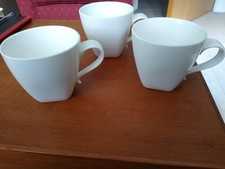 3 Pausa Dinnerware White Cups