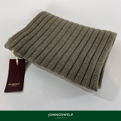 Purdey ribbed scarf 100 - ribbed, 100%