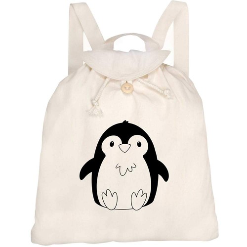Cute penguin chick canvas - penguin,
