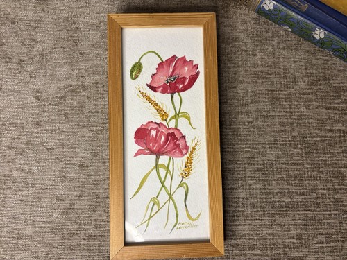 Vintage framed original floral