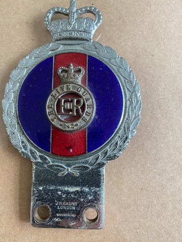 Military enamel car badge - military,