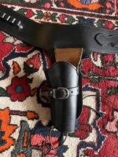 Vintage Old Wild West Western Leather Gunslinger Cowboy Holster Film Prop