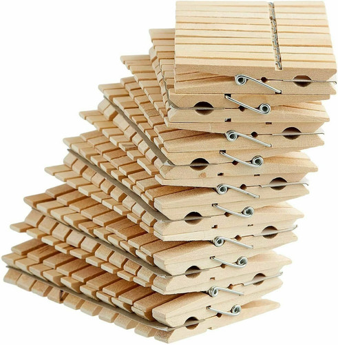 100 solid wooden clothes - 100,
